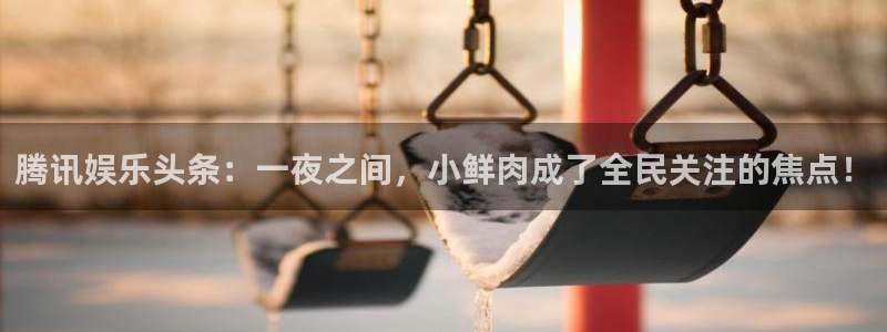 富联娱乐：腾讯娱乐头条：一夜之间，小鲜肉成了全民关注的焦点！